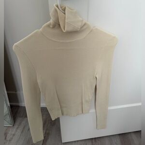 Zara Cream Turtleneck Sweater